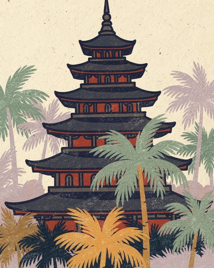 Illustration dessinée : Indonésie